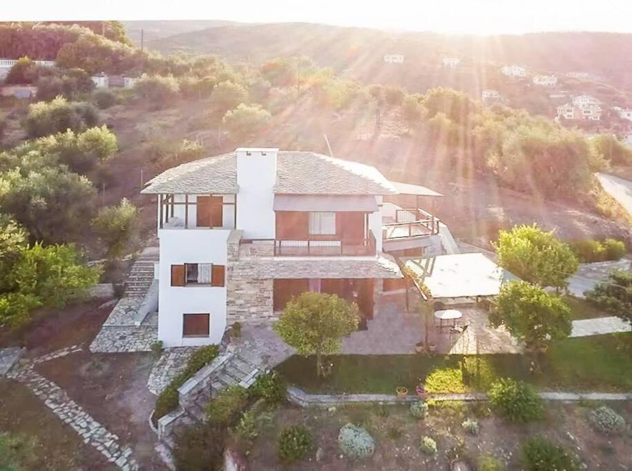 Seaside House With View Over Pagasitikos Афиссос Экстерьер фото